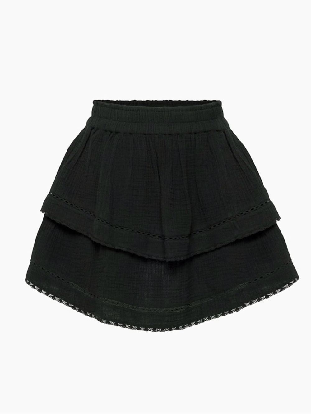 NWOT Aritzia Little Moon Honeydew Mini Skirt Black